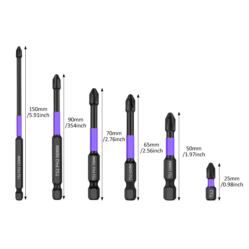 ดอกไขควง ปลอกแม่เหล็ก หัวดอกไขควง PH2 รุ่น ชุดดอกสว่านไขควง เคลือบออกไซด์สีดำ - รูปที่ 7