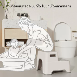 พร้อมส่ง เก้าอี้บันไดห้องน้ำ บันไดชักโครกเด็ก อย่างหนา กันลื่น มีกันลื่นทั้งที่ฐานเหยียบและมุมวาง