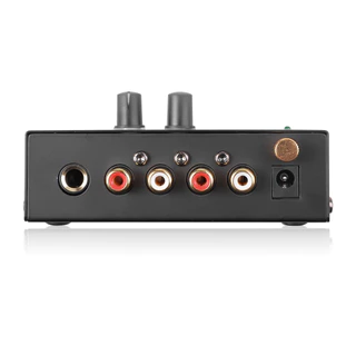 ปรีแอมป์ Phono Preamp ขนาดกะทัดรัดพิเศษพร้อมการควบคุมระดับเสียงระดับ 2xRCA อินพุต 2xRCA เอาต์พุต 1/4 "อินเทอร์เฟซเอาต์พุต TRS