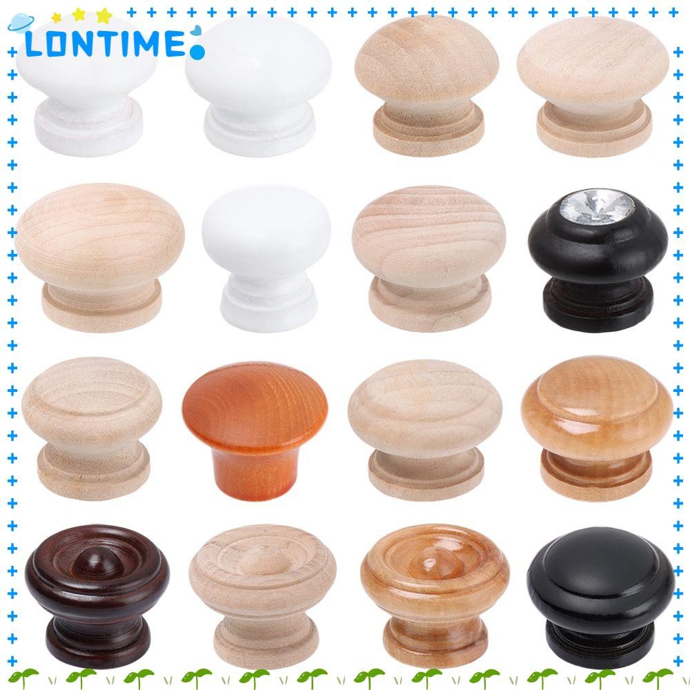 LONTIME 1 ชิ้นตู้จับกล่องอุปกรณ์เสริมเฟอร์นิเจอร์ธรรมชาติจับตู้เสื้อผ้าดึงมือจับ