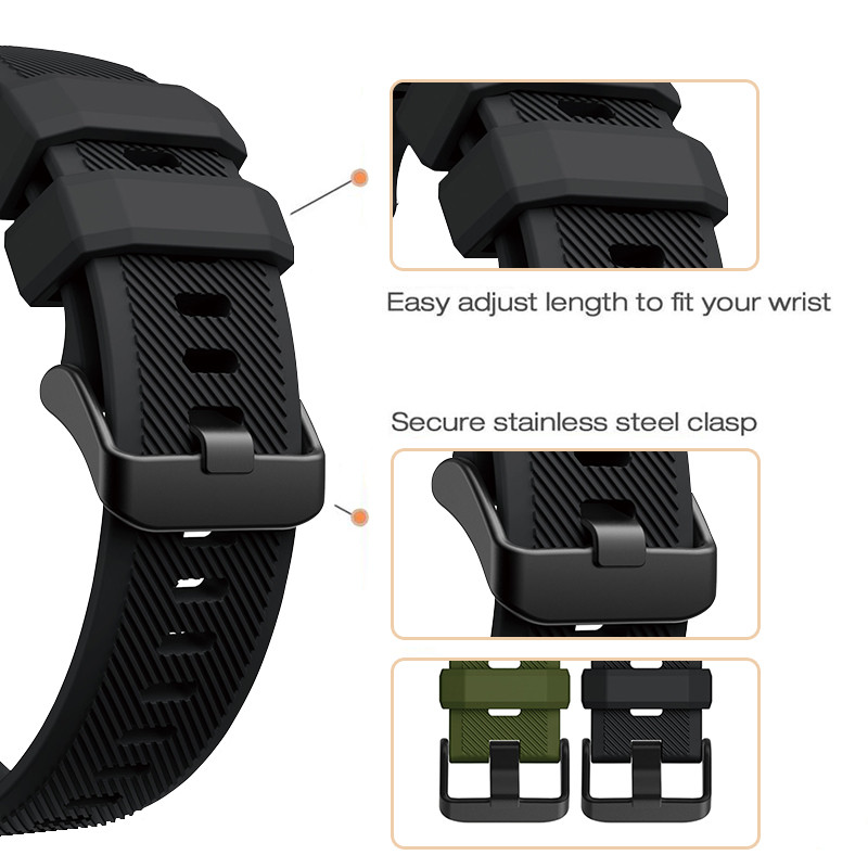 สาย เคส Amazfit Balance 2 Case สายซิลิโคนสําหรับ Amazfit Balance2 สายรัดข้อมือสร้อยข้อมือฝาครอบหน้าจอเกราะป้องกันกันชนนาฬิกาอุปกรณ์เสริม - รูปที่ 3