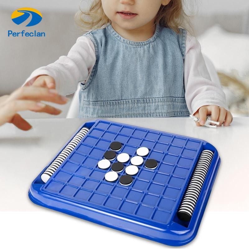 [Perfeclan] เกมกระดาน Reversi, ของเล่นเพื่อการศึกษา, เกมสมองแบบพกพา, เกมปาร์ตี้, เกมครอบครัว, เกมกระดานคลาสสิกสําหรับเดินทางสําหรับเด็ก