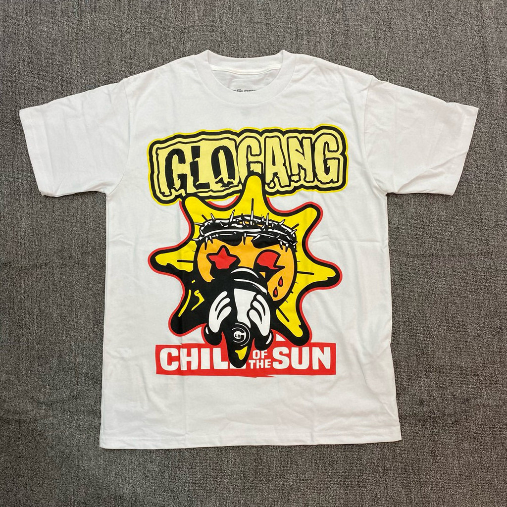 ผ้าฝ้ายแท้อเมริกันพิมพ์ Glo Gang Boyz Worldwide Tee Drink การ์ตูนผู้ชายผู้หญิงเสื้อยืดแขนสั้นพร้อมสต็อกXS-3XLXS-3XL现货