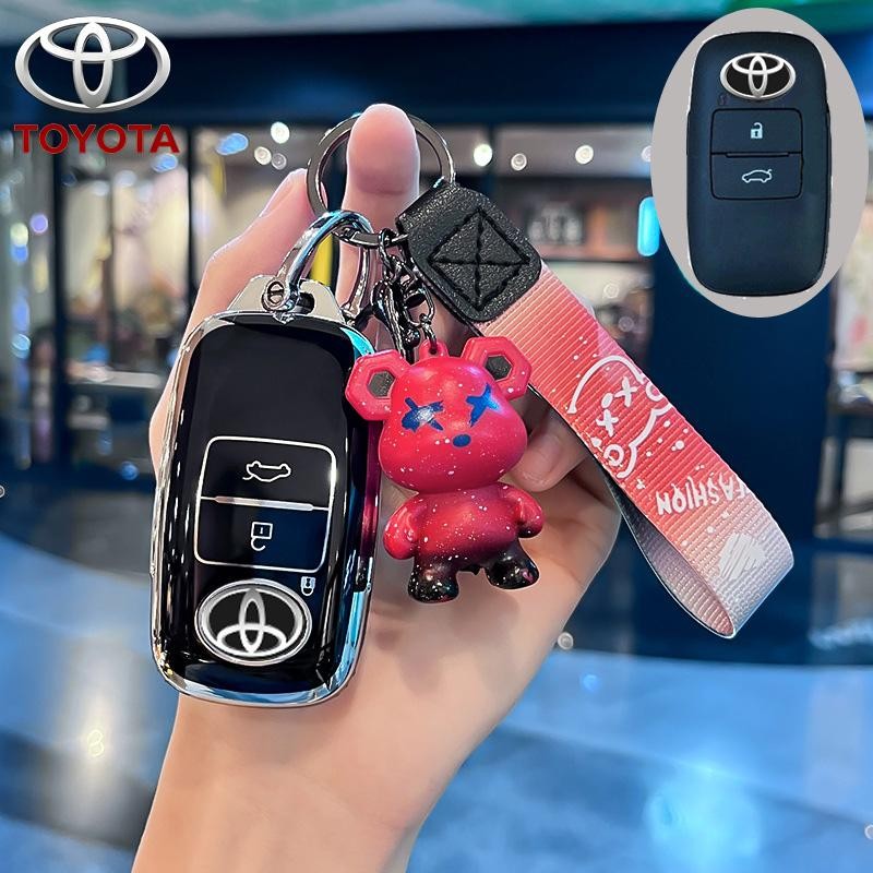 Tpu ฝาครอบกุญแจรถสําหรับ Toyota Avanza Veloz Raize 2022 - 2024 Wigo Yaris Cross 2023 - 2024 ฝาครอบกรณี