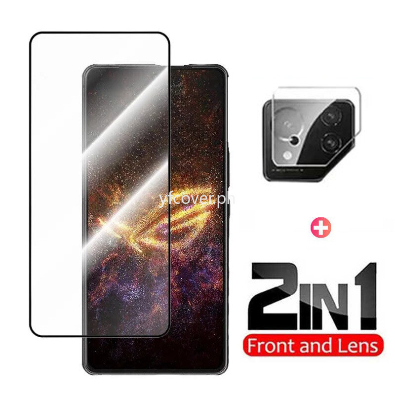 Asus ROG โทรศัพท์ 9 กระจกนิรภัยสําหรับ Asus ROG โทรศัพท์ 9 8 7 6 5 5s Pro Ultimate Asus Zenfone 10 9 5G กระจกนิรภัยป้องกันหน้าจอป้องกันฟิล์มกล้อง Protector