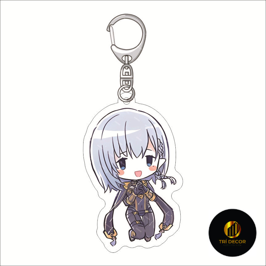 พวงกุญแจ โมเดลสแตนดี้อนิเมะ The Eminence in Shadow Study Desk Decorative