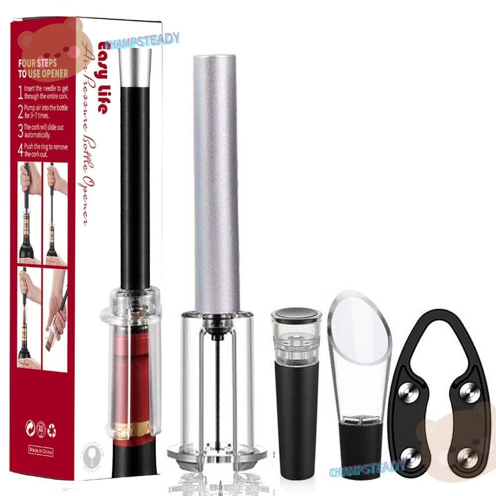 Champsteady ชุดที่เปิดขวดไวน์, Gadgets ครัว ABS ความดันอากาศไวน์เปิด, ของขวัญอลูมิเนียมบาร์อุปกรณ์เสริมปั๊มลม Cork Remover