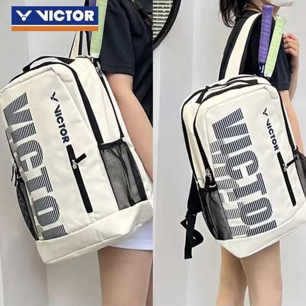 ลูกแบดมินตัน ไม้แบดมินตัน 【VICTOR】กระเป๋าแบดมินตันอเนกประสงค์ Victor Victory 3pcs กระเป๋าเป้สะพายหลั