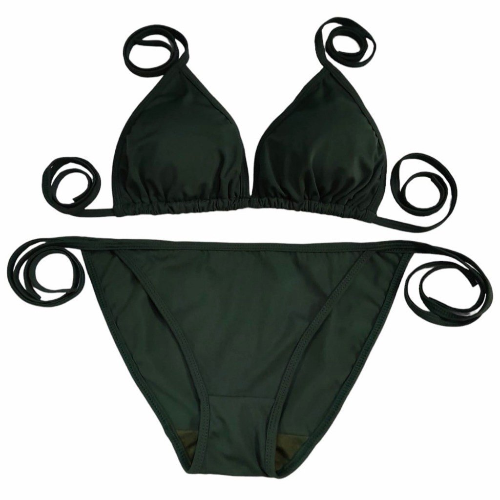 Youni777 - BI65 บิกินี่สามเหลี่ยมพร้อมสายบราและฟองน้ํา