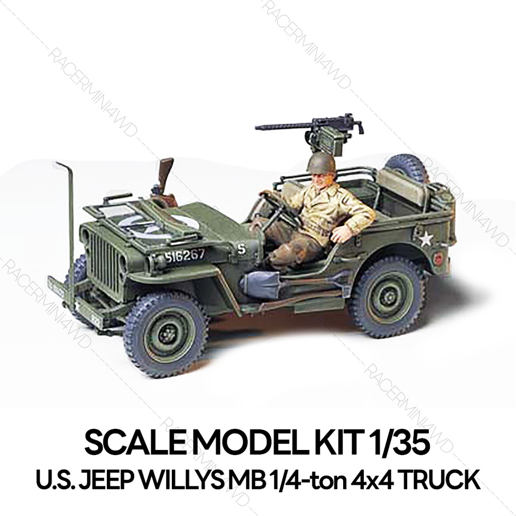 TAMIYA 35219 1/35 Jeep Willys MB 1/4-Ton 4X4 Truck ชุดโมเดลประกอบทามิย่าแท้