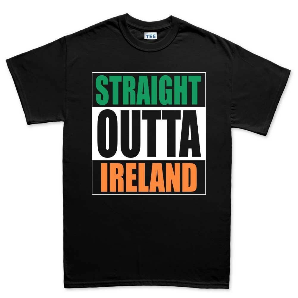 Straight Outta Ireland Funny Irish Compton T Shirt Tee Top T-Shirt