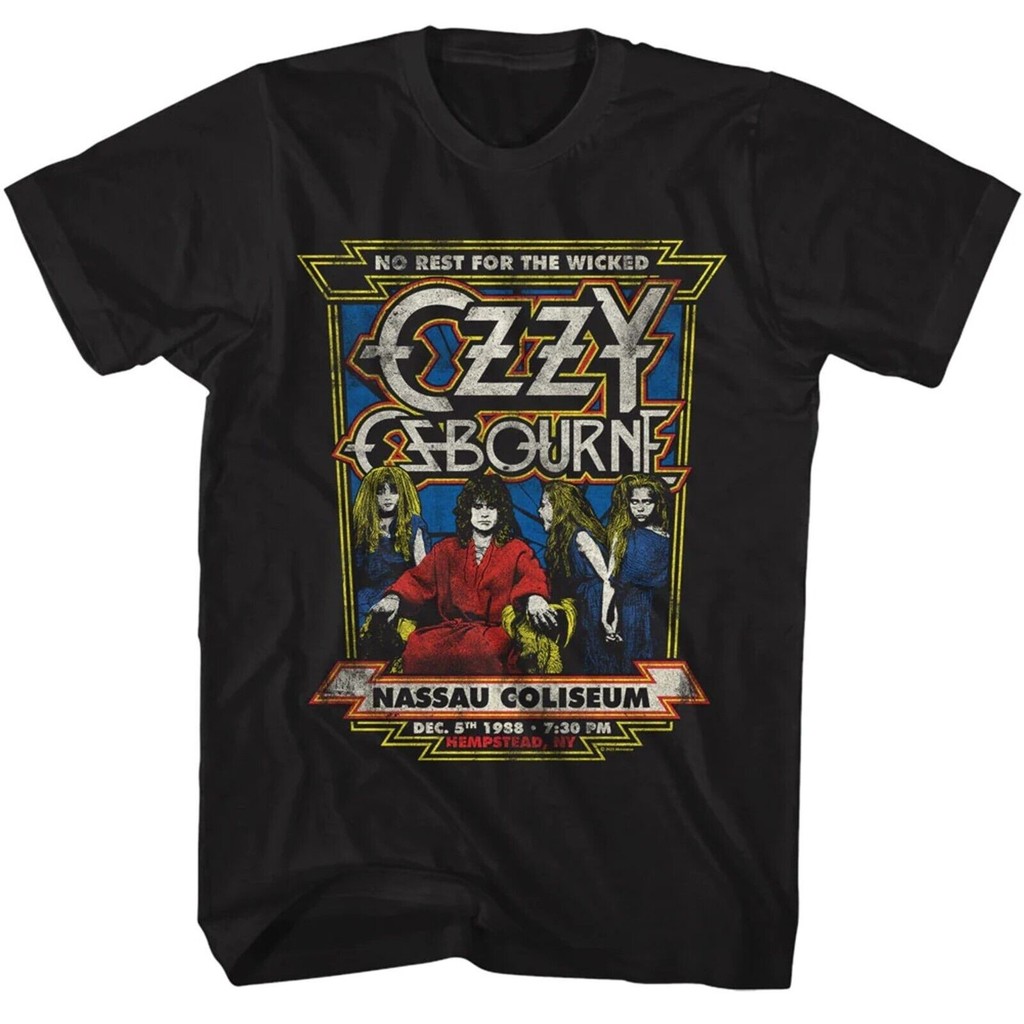 Ozzy Osbourne Cd Cvr No Rest Ed 88 Official Shirt Top New Nassau