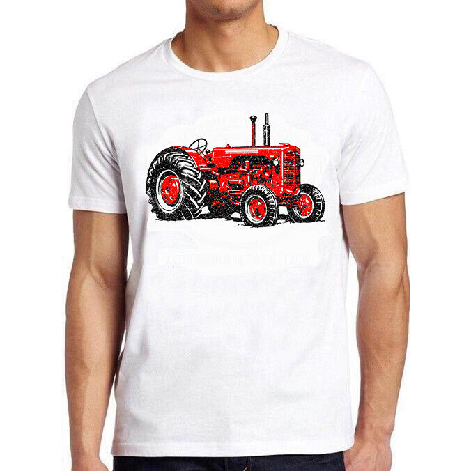 รถแทรกเตอร์ Distressed Tops Farm Funny Meme Cool Cult Movie Tee T เสื้อ M790