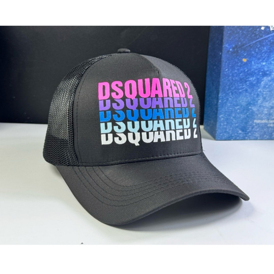 Dsq2 หมวกตาข่ายปุ่มแฟชั่นสําหรับผู้ชายและผู้หญิง หมวกตาข่าย dsq2 พร้อมตาข่าย MU38
