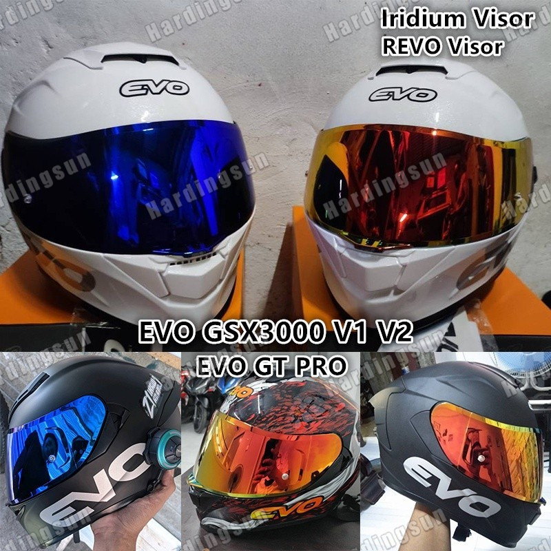 Evo Visor เลนส์ EVO GSX3000 Visor เลนส์ EVO GT Pro Visor เลนส์ EVO หมวกกันน็อค Iriduim Visor เลนส์ R
