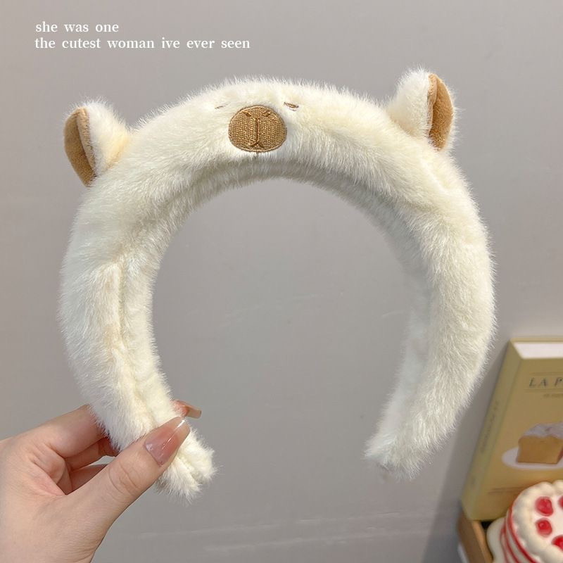 Plus Plush Kapibara ที่คาดผมการ์ตูน Capybara ที่คาดผมสาว Photo เครื่องประดับผม - รูปที่ 4