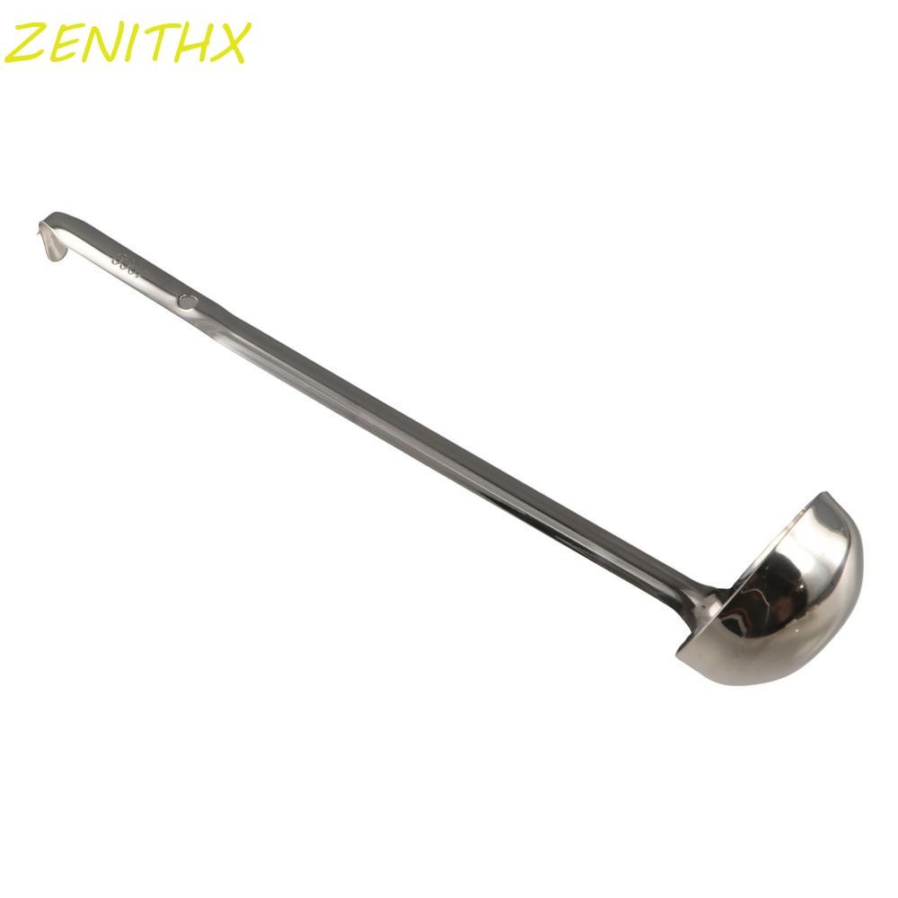 Zenithx ช้อนราเมน, ทัพพีซุปด้ามยาวสแตนเลส, บนโต๊ะอาหารรอบหลายขนาดหนาตักอาหารค่ําหม้อร้อน