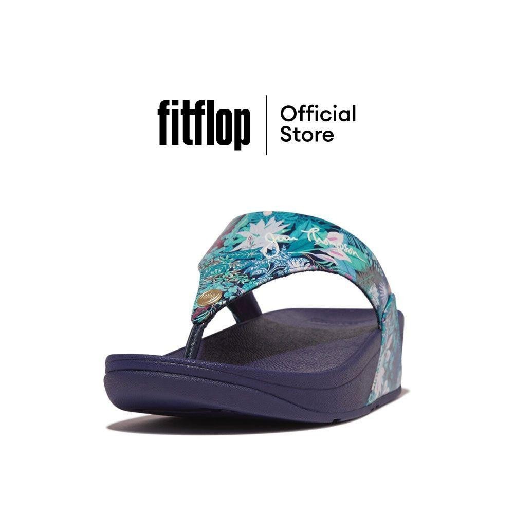 FITFLOP LULU X JT LEATHER TOE-POST รองเท้าแตะแบบหูหนีบผู้หญิง รุ่น HU5-B28 สี BLUE