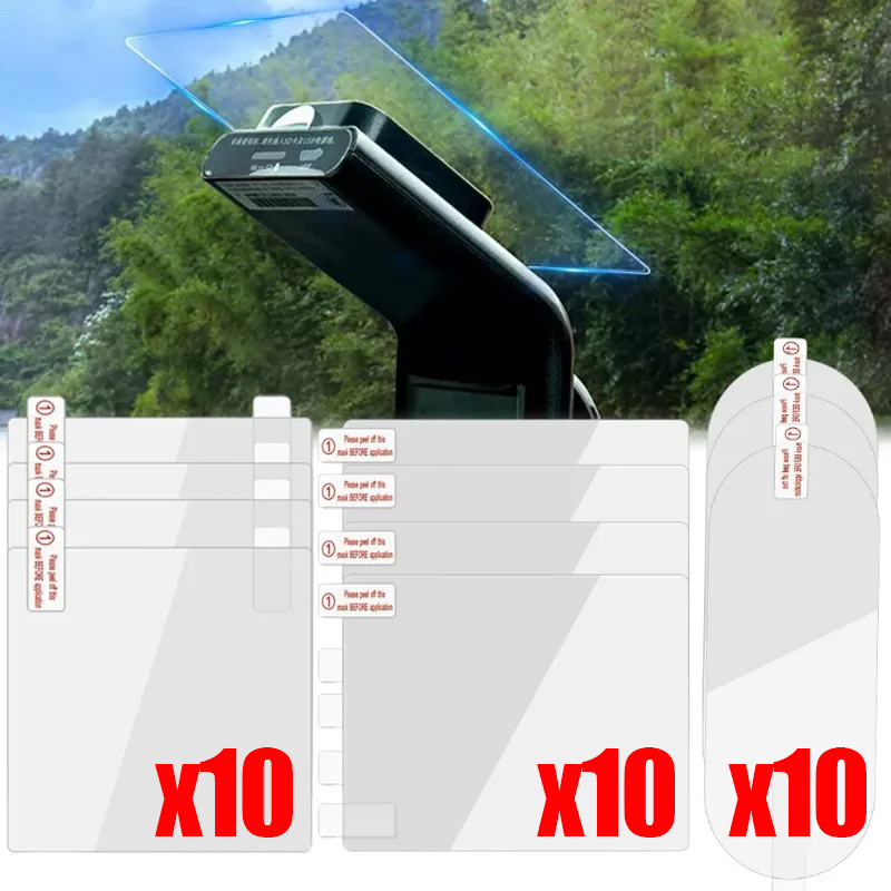 5/10ชิ้นอัตโนมัติโปร่งใสไม่มีรอยต่อกระจกสติกเกอร์สองด้าน-รถไฟฟ้าสถิตสติกเกอร์-วางฟิล์มสําหรับรถยนต์ เครื่องบันทึกภาพ ผู้ถือยึดตะขอ