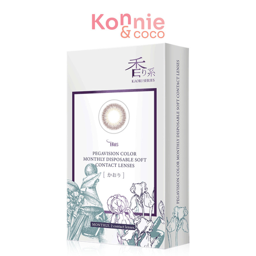Pegavision Contact Lens Kaori Monthly Iris Gray [1 Pair] พีก้าวิชั่น คอนแทคเลนส์แบบรายเดือน.