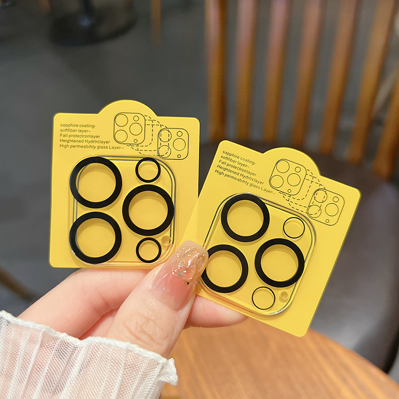 ฟิล์มกระจกเลนส์กล้องสำหรับ For iPhone 16 Pro Max 15 14 13 Pro 13 12 11 12mini 7 8 6 Plus ตัวป้องกันเลนส์กล้อง ด้านหลัง