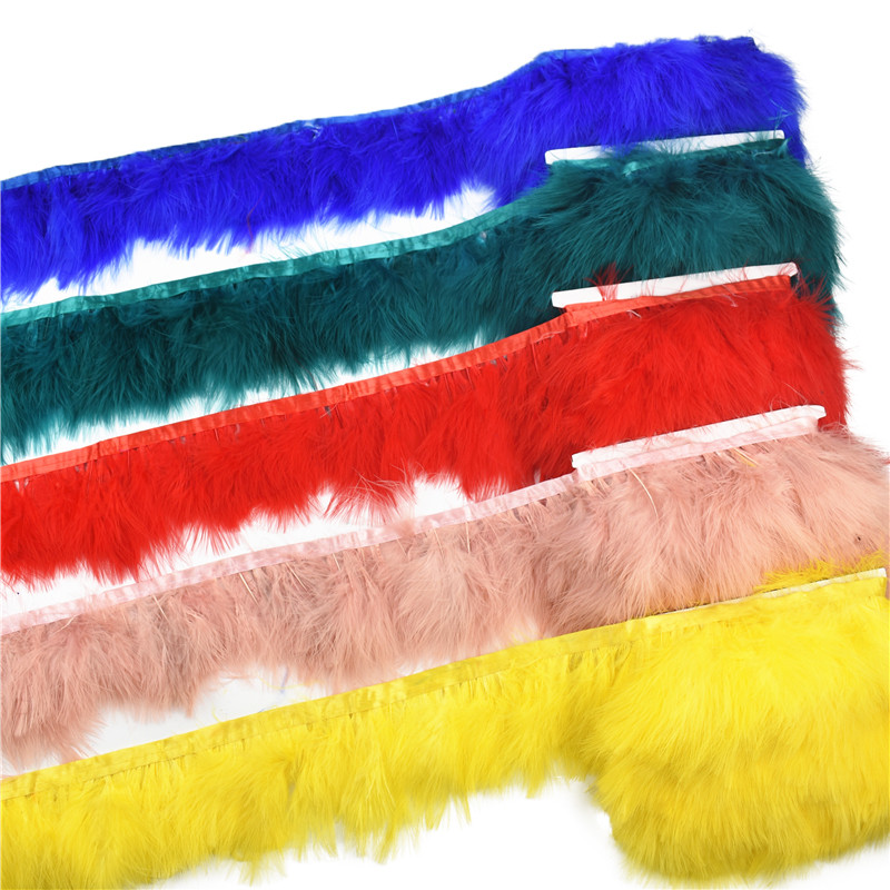 1 เมตรสีธรรมชาติปุย Marabou Feathers พู่ Fringe Trim ตุรกีหัตถกรรม Feather ริบบิ้นเสื้อผ้าเครื่องแต่งกายเย็บ Trimmings Flecos เสื้อผ้าอุปกรณ์ตกแต่ง