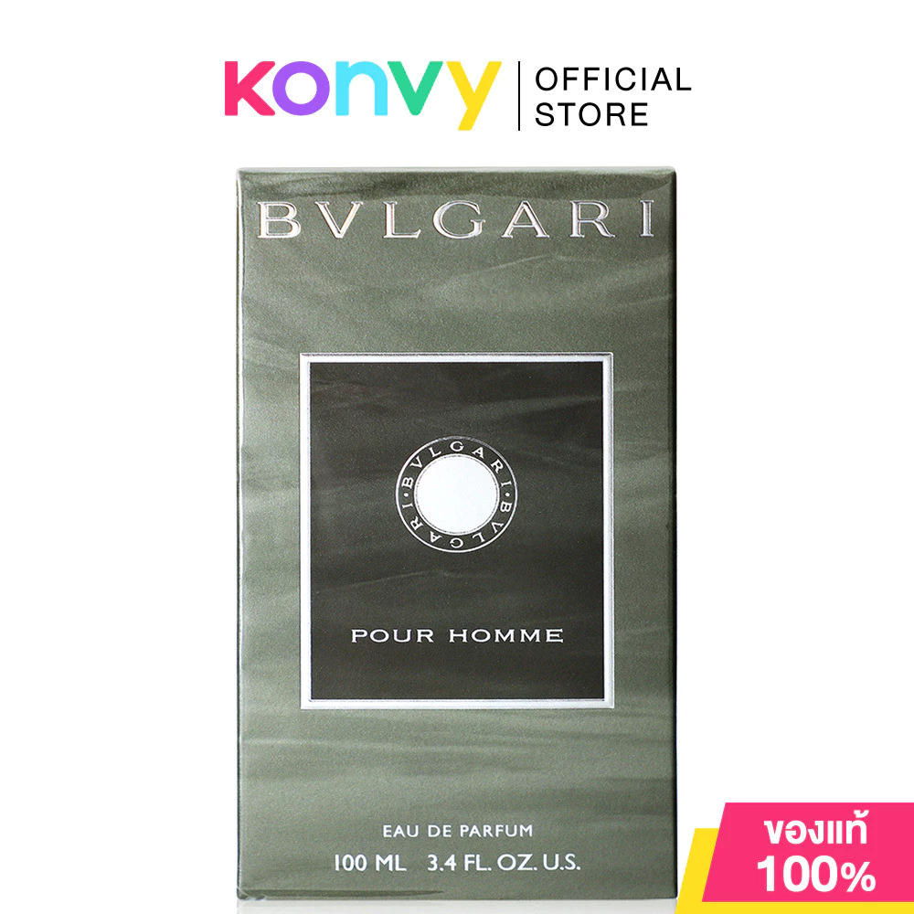 Bvlgari Pour Homme EDP 100ml น้ำหอมสำหรับผู้ชาย กลิ่นวูดดี้มัสกี้ที่หรูหราและประณีต (ของแท้ 100%).