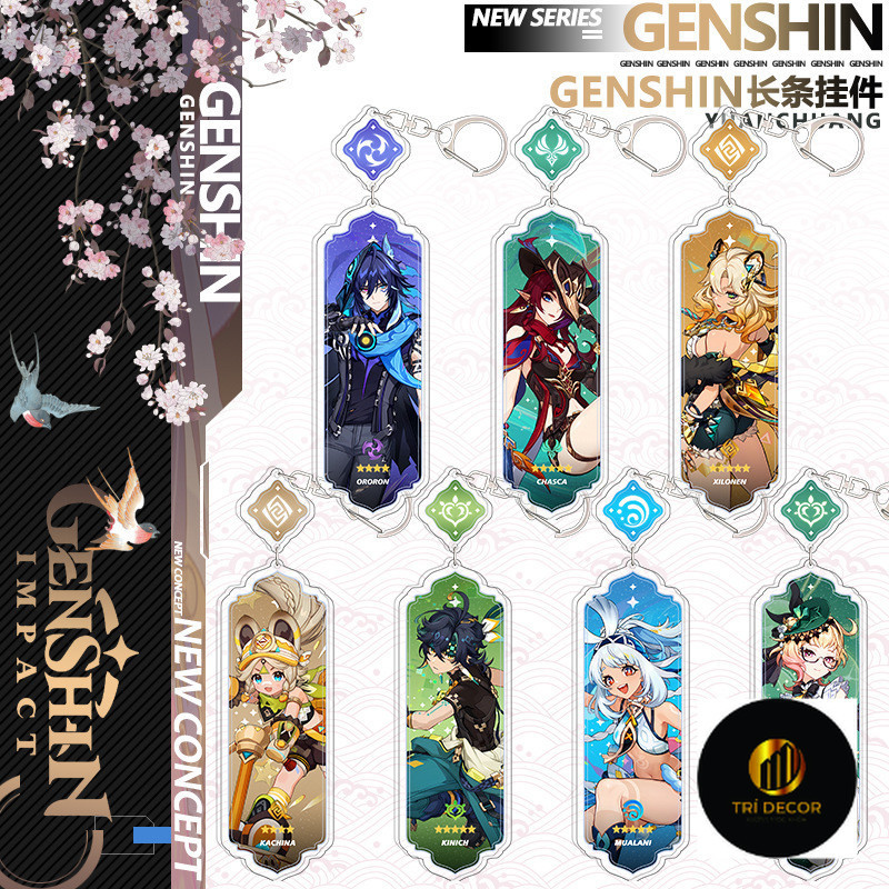 Kinich Orron Chasca Kachina อะนิเมะพวงกุญแจหยวน shen ผู้ชายพวงกุญแจสําหรับผู้หญิงรูปการ์ตูน Cospla