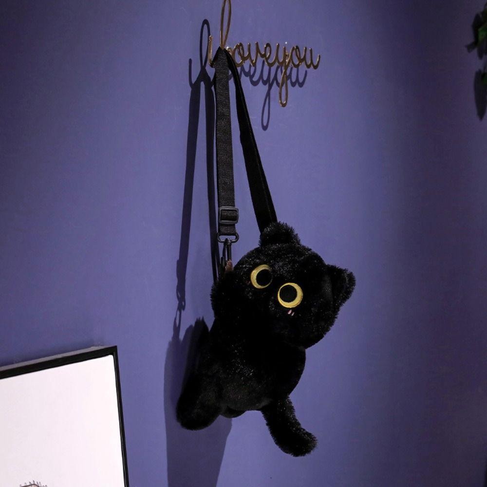 Fusionflash กระเป๋าสะพายแมวสยาม,นุ่ม Kawaii สัตว์ Lamb Crossbody กระเป๋า,แบบพกพาตุ๊กตาสัตว์ที่ถอดออกได้สายของเล่นตุ๊กตาน้ําหนักเบากระเป๋าเป้สะพายหลังนักเรียน ราคา ถูกที่สุด ดีลบีเคเค แกลเลอรีภาพที่ 8