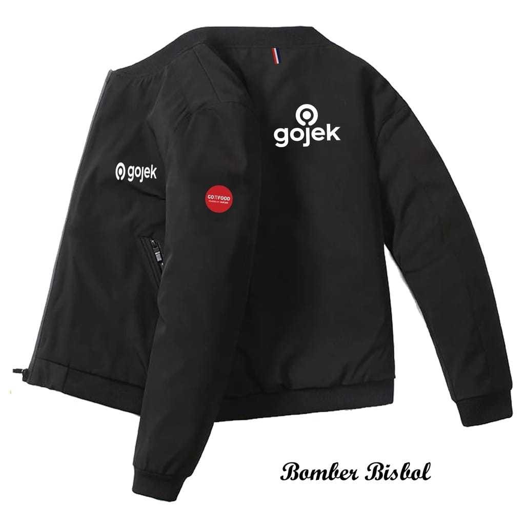 GOJEK / GOJEK DRIVER PARACHUE BOMBER JACKET สําหรับผู้ชายและผู้หญิงย้อนกลับ / ฟรีพิมพ์ชื่อ