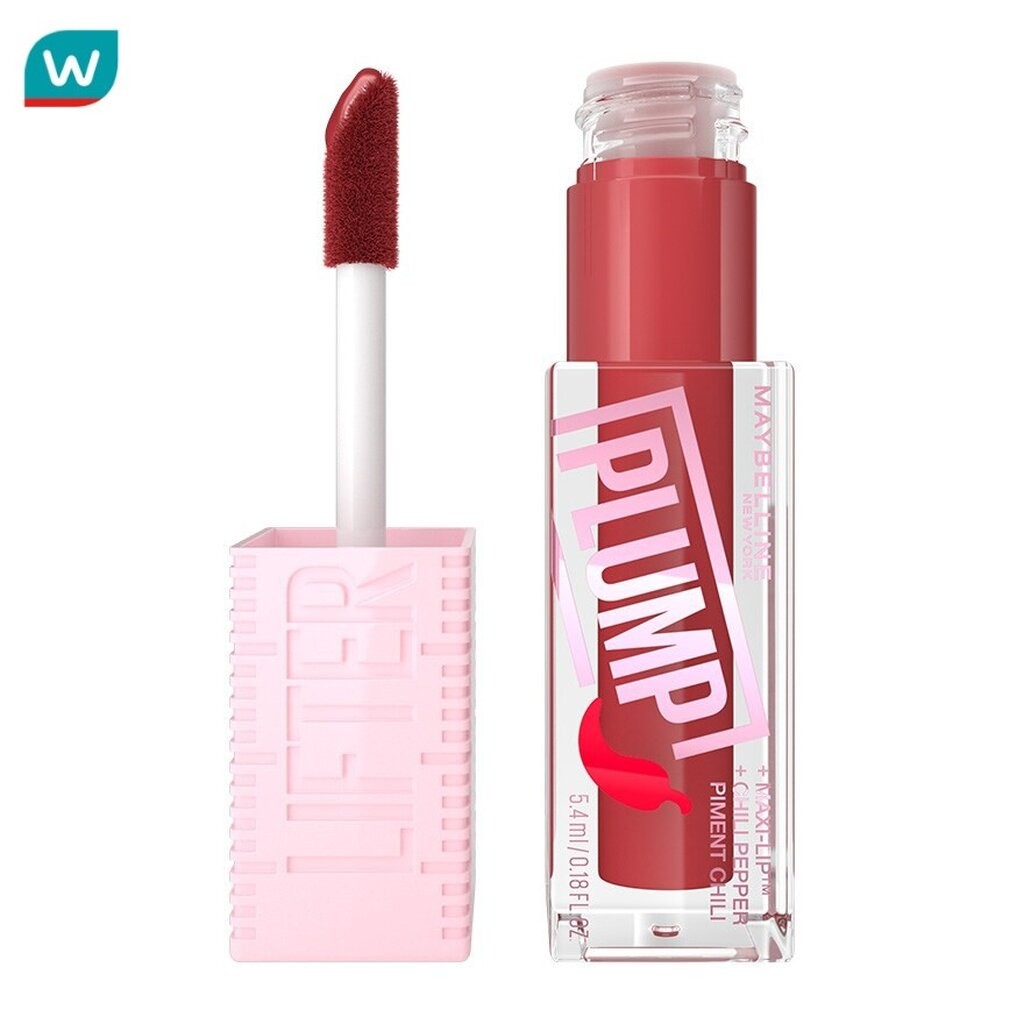 Maybelline เมย์เบลลีน นิวยอร์ก ลิฟเตอร์ พลัมพ์ ลิป 5.4มล. 006 ฮอท ชิลลี่