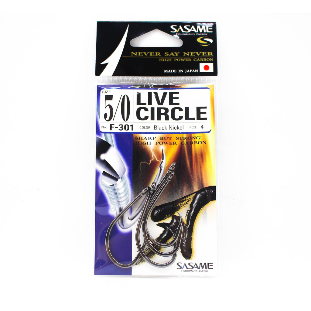 Sasame F-301 Live Circle Bait Hook ขนาด 5/0 (4392)