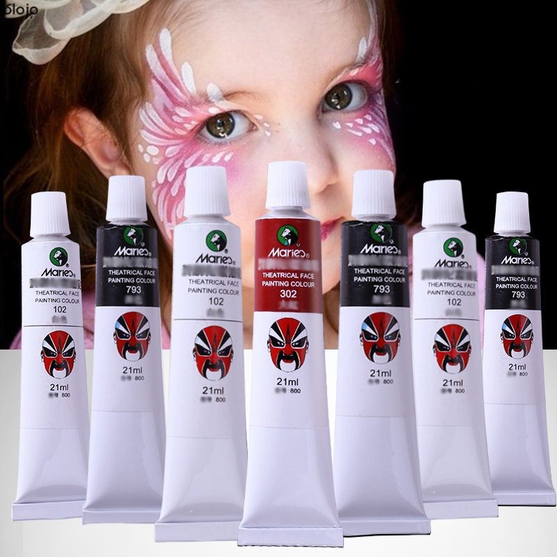 สีงิ้ว ลิปงิ้ว สีทาหน้า แป้งงิ้ว สีเพ้นท์หน้า สีเพ้นท์ตัว เต้นรํา แต่งหน้า