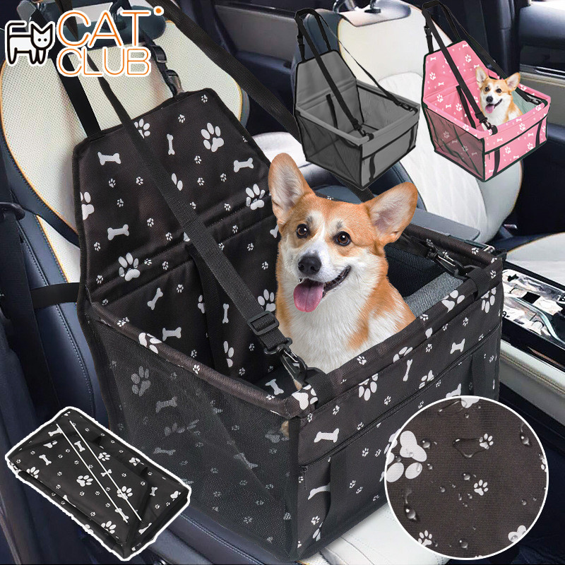 CAT CLUB กระเป๋าใส่สัตว์เลี้ยง กระเป๋าที่นั่งสัตว์เลี้ยง เบาะรองนั่งสุนัขในรถ เบาะนั่งในรถยนต์สุนัข  เบาะรอ ระบาย อากาศ