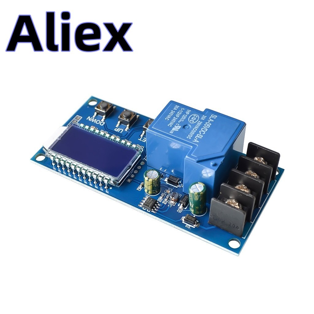 (1/3PCS) DC 6-60v 30A แบตเตอรี่ชาร์จโมดูลควบคุมป้องกัน Charger Time Switch จอแสดงผล LCD XY-L30A