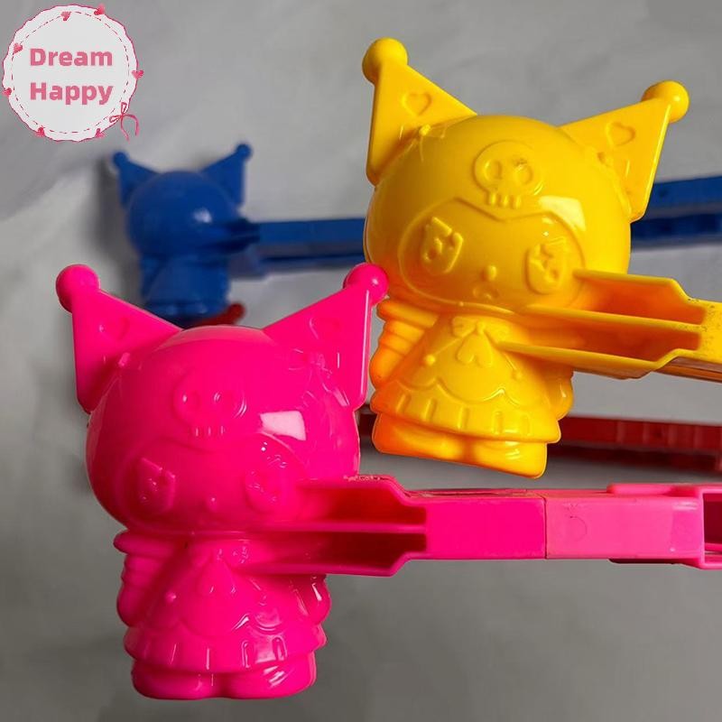 Dreamhappy Kuromi Snowball คลิป Snowball คลิปหิมะเล่นเครื่องมือรอบฤดูหนาวเล่นหิมะแม่พิมพ์ Snowball ต่อสู้เครื่องมือ Sanrio Snowball แม่พิมพ์ TH