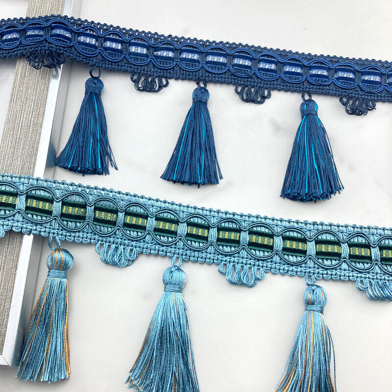 1m พู่ลูกไม้ขอบตัดทําด้วยมือ DIY ผ้าม่านผ้าปูโต๊ะตกแต่งงานฝีมือ