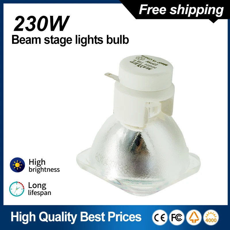 Beam 230w 7r 230w sharpy Beam หลอดไฟ moving Beam Bould 230 โคมไฟ 230 SIRIUS HRI230W สําหรับ Stage Li