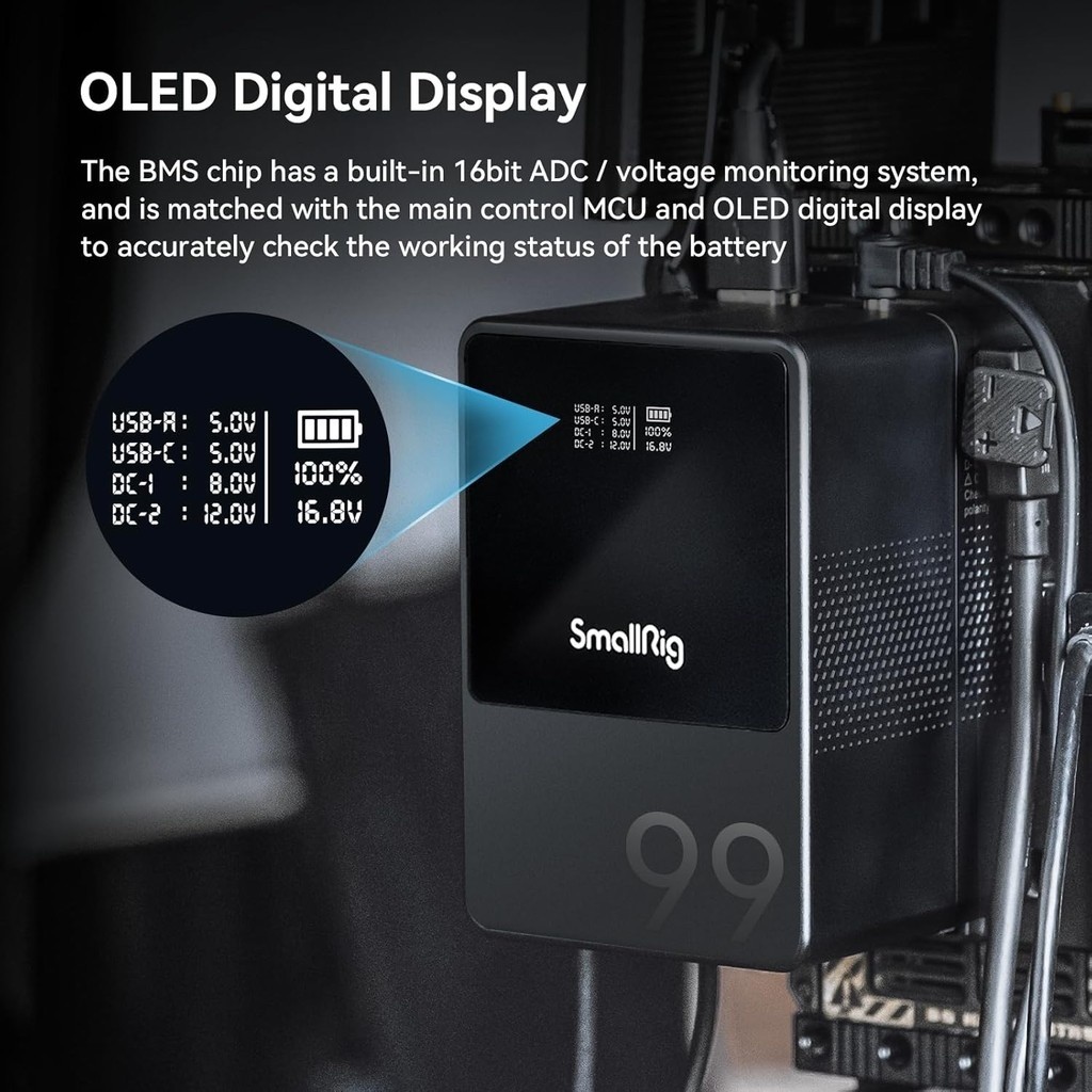 แบตเตอรี่ SmallRig VB99/VB50 V Mount สำหรับกล้อง/กล้องวิดีโอ/จอภาพ/ไฟวิดีโอ