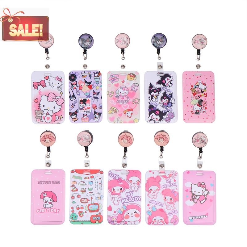 BL การ์ตูน Retractable คลิป ID ผู้ถือบัตรผู้หญิงประตูหญิง Cardholders พยาบาล Hang Credentials หัวเข็มขัด A