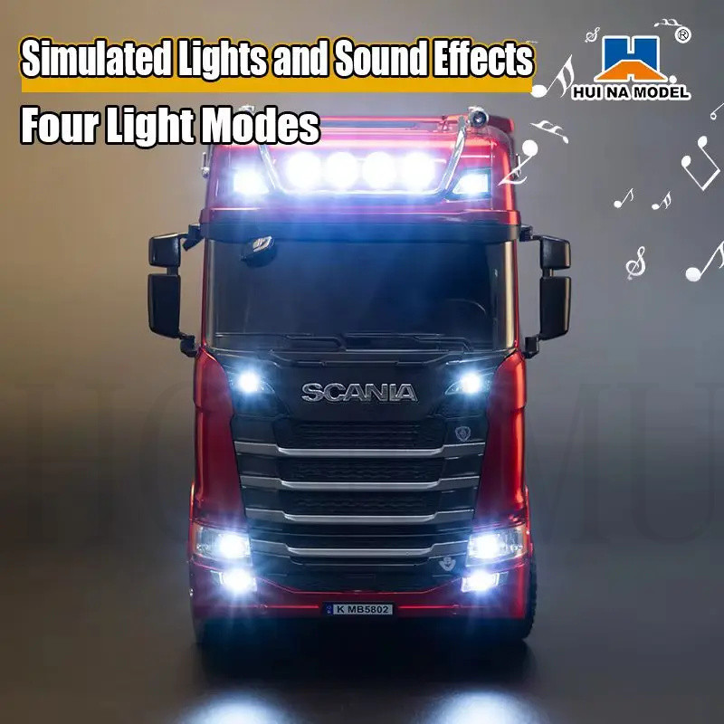 ผลิตภัณฑ์ใหม่ปี 2025 Huina 1501 Stanya ยานพาหนะวิศวกรรม 19 ช่องควบคุม 2.4g เหมือนรถจริง โมเดลควบคุมร