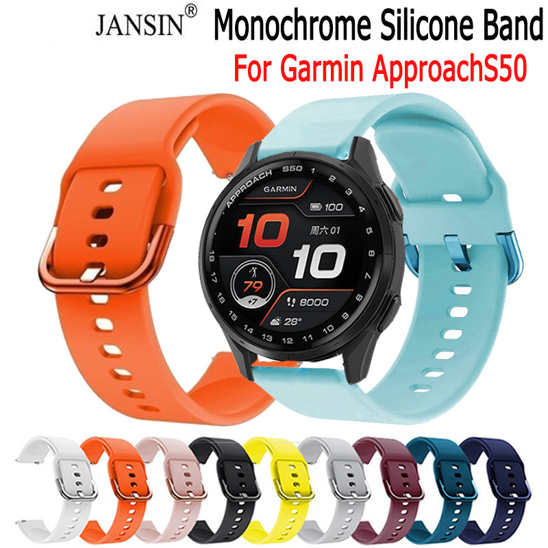 สําหรับ Garmin ApproachS50 สายรัดซิลิโคนอ่อนนุ่มนาฬิกาสําหรับ approach s50 สมาร์ทวอท์ช