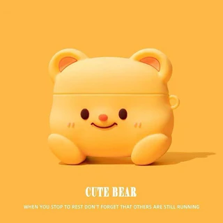 กระเป๋าหูฟังแอปเปิ้ลการ์ตูนน่ารักสำหรับ AirPods Pro2 กระเป๋าป้องกันหูฟังบลูทูธ AirPods 4/3/2/1