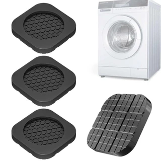 ALPIN 4 ชิ้นเครื่องซักผ้า Anti Vibration Feet Pad, Anti Slip Shock-absorbing Washing|แผ่นรองฝ่าเท้า, เงียบ แดมเปอร์ เพิ่มความสูงเฟอร์นิเจอร์แผ่นยางซักผ้า|ตู้เย็น