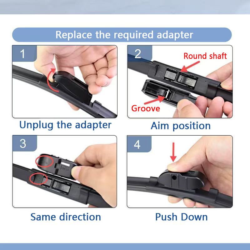 ใบปัดน้ําฝน ของเขา ง-สูงสุด 2004-2011 พร้อมใบปัดน้ําฝนหน้า 1 ชิ้น พร้อมใช้งาน - รูปที่ 4