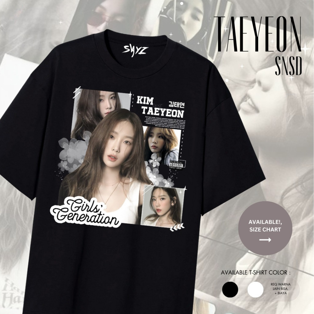 [Csndice] เสื้อยืด Kim Taeyeon SNSD Girls Generation | โซเน่ | โซชิ | Snsd - Yoona Tiffany Taeyeon S