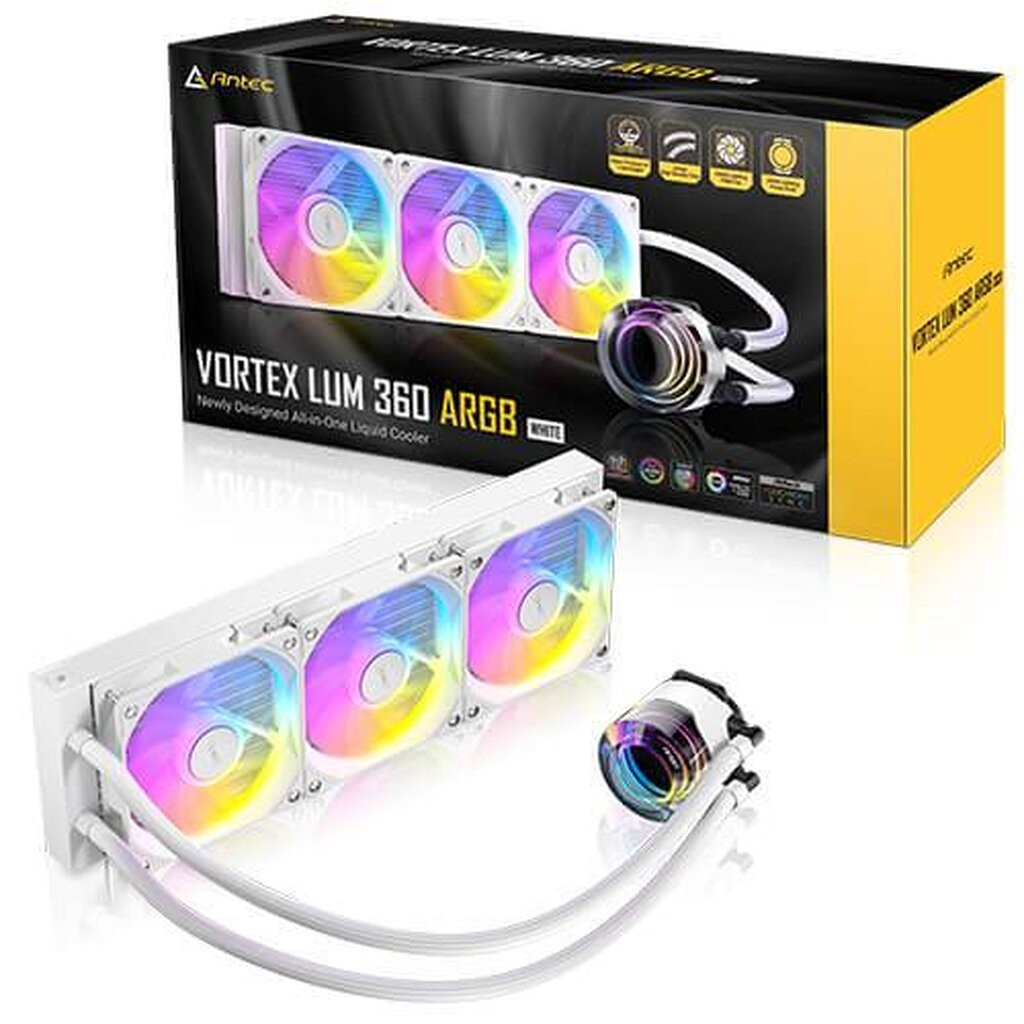 ANTEC VORTEX LUM 360 ARGB White 360mm AIO Liquid CPU Cooler