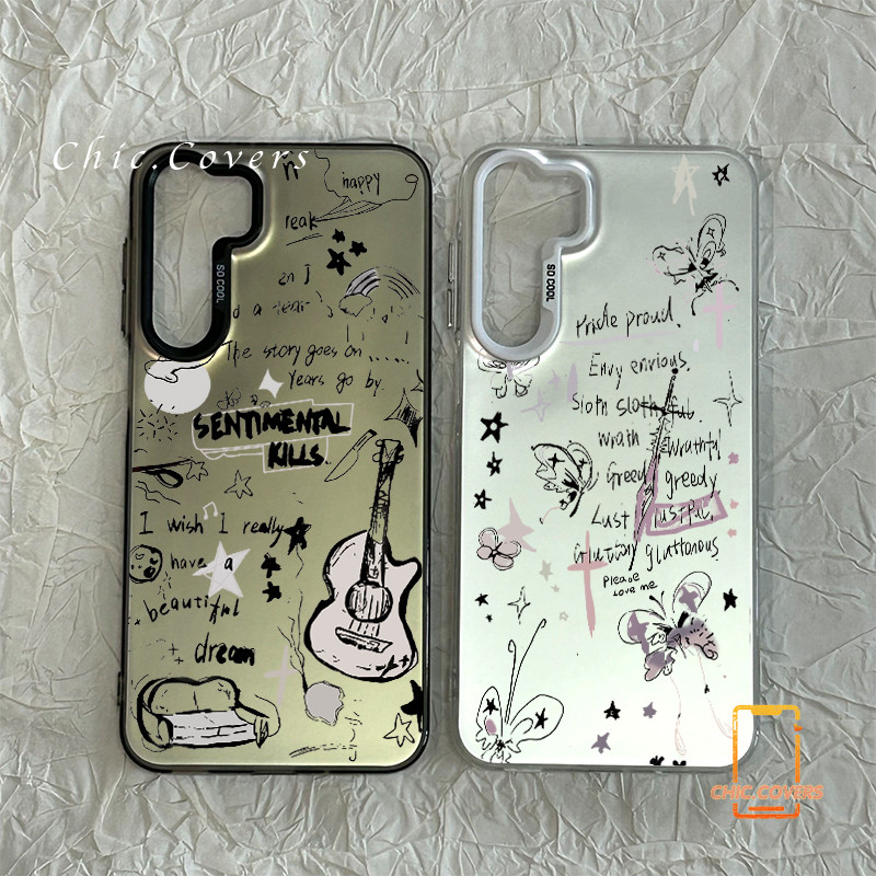 สำหรับ Samsung A54 A55 A23 A05s A02s A15 A25 A12 A03 A02s A05 A06 A14 M12 A30s ไวโอลินวินเทจโทรศัพท์ซัมซุง A04s A50 A50s