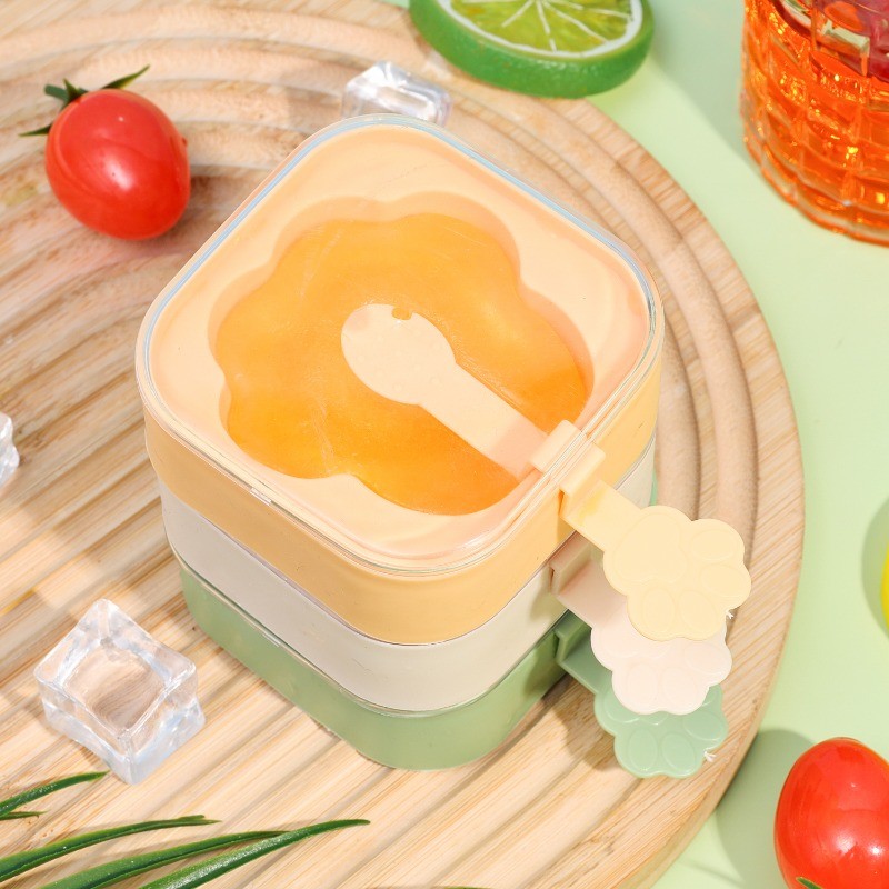 1/3 ชิ้นคุณภาพสูงทนทาน PP ซิลิโคนไอศกรีมโฮมเมด Mould Cat Claw สไตล์เด็ก Popsicle ทําแม่พิมพ์ - รูปที่ 3