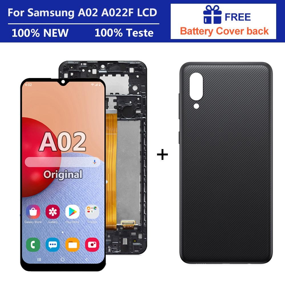 6.5 นิ้วสําหรับ Samsung Galaxy A02 จอแสดงผล A022M A022F A022G SM-A022F จอแสดงผล LCD หน้าจอสัมผัสพร้อ